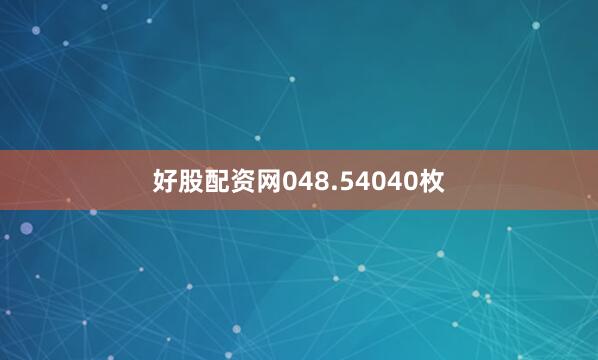 好股配资网048.54040枚