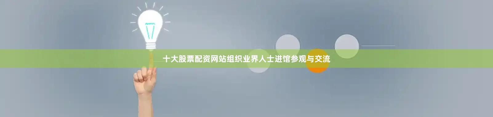 十大股票配资网站组织业界人士进馆参观与交流