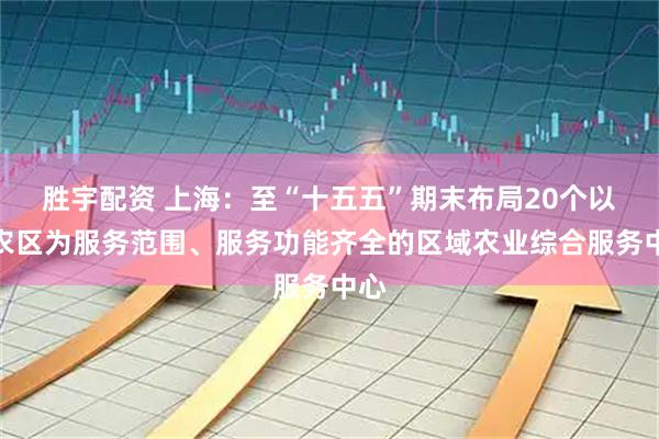 胜宇配资 上海：至“十五五”期末布局20个以涉农区为服务范围、服务功能齐全的区域农业综合服务中心