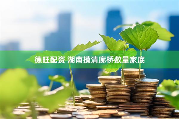 德旺配资 湖南摸清廊桥数量家底