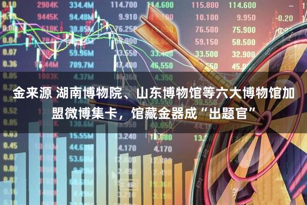 金来源 湖南博物院、山东博物馆等六大博物馆加盟微博集卡，馆藏金器成“出题官”